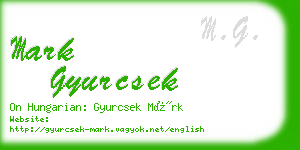 mark gyurcsek business card